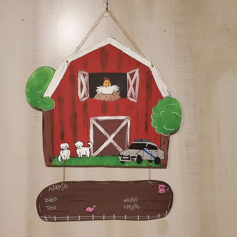 Farm Barn Hospital Door Hanger